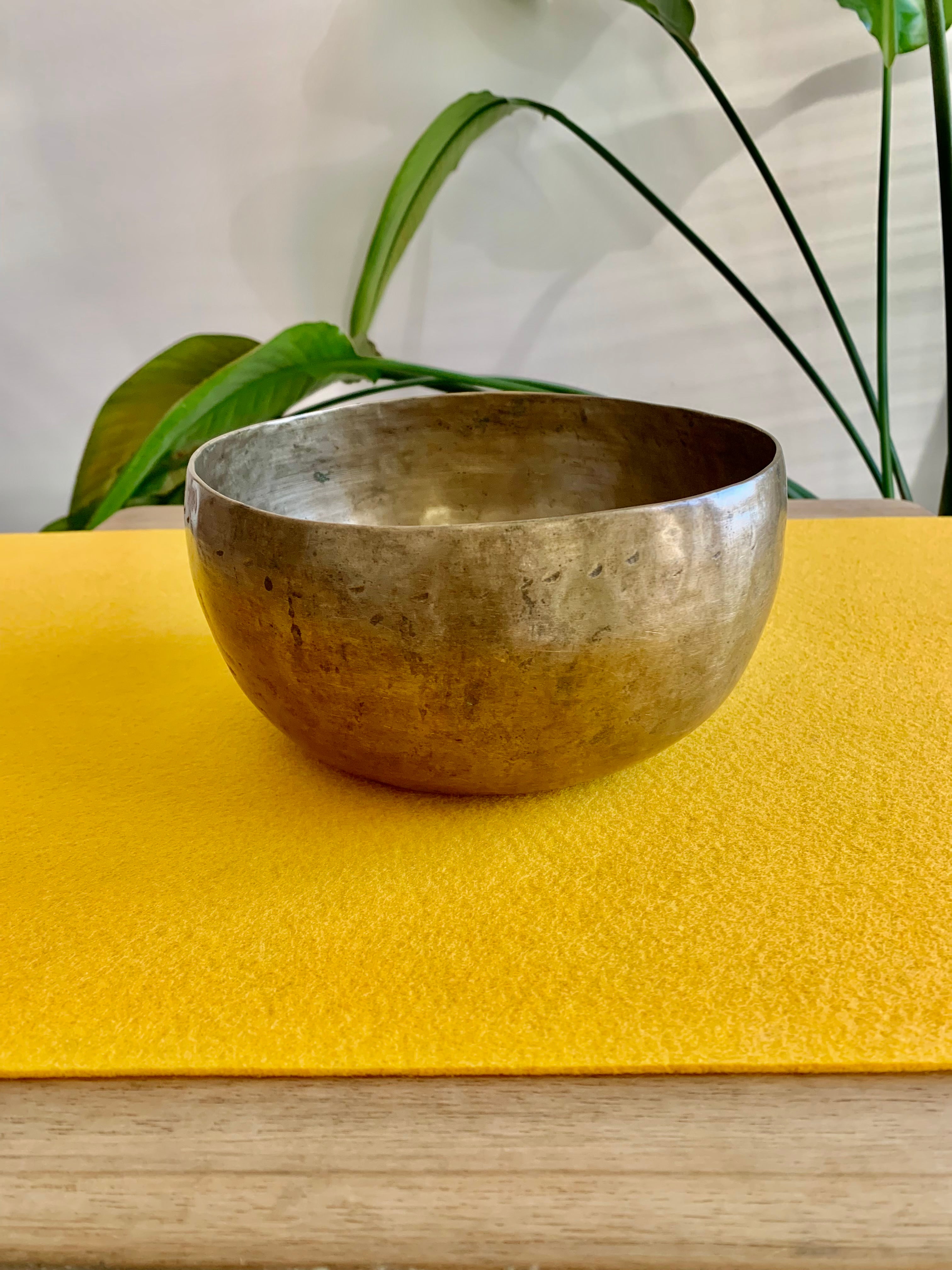 Campana Tibetana Thadobati antica Re# 143 Hz