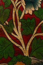 Pannello in legno dipinto a mano – Fiori di Utpala