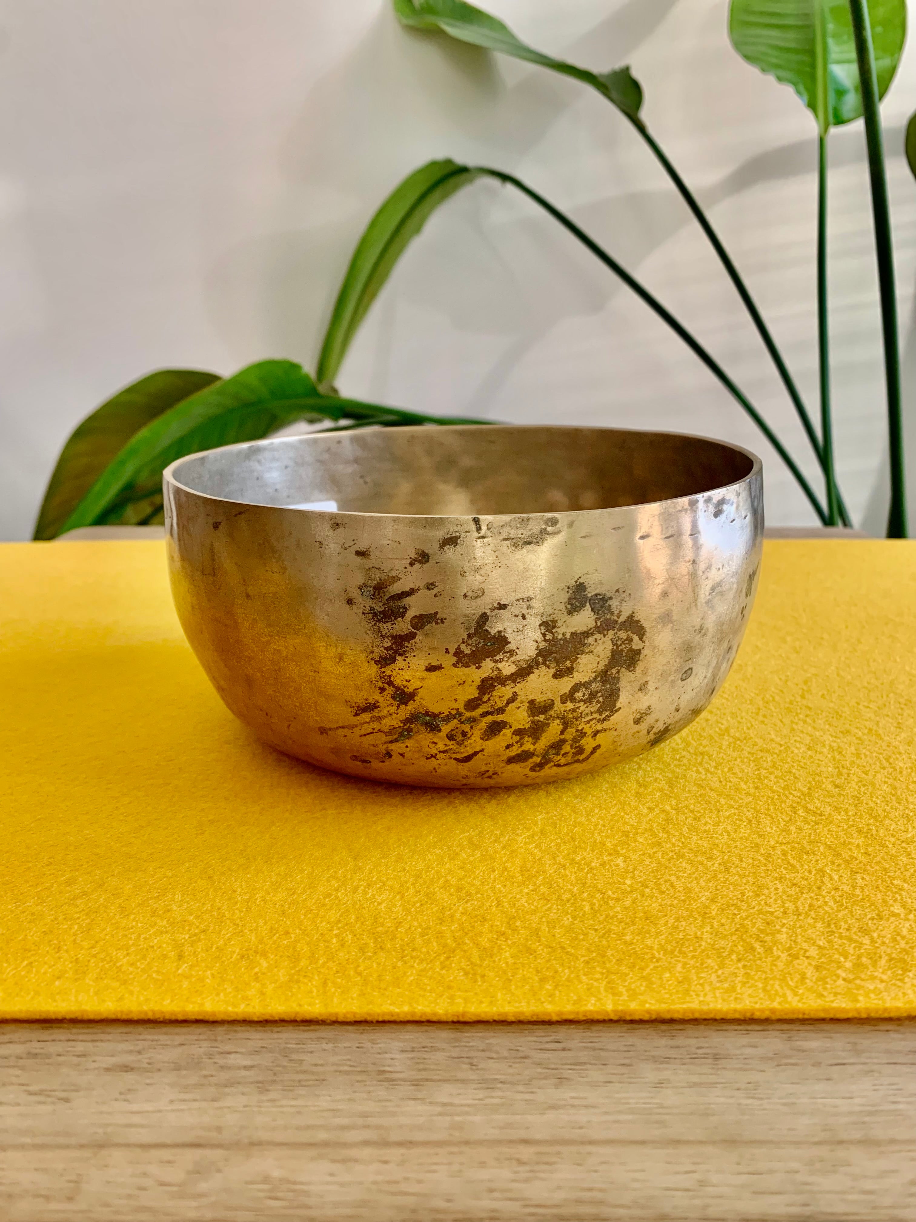 Campana Tibetana Thadobati antica Re# 155 Hz