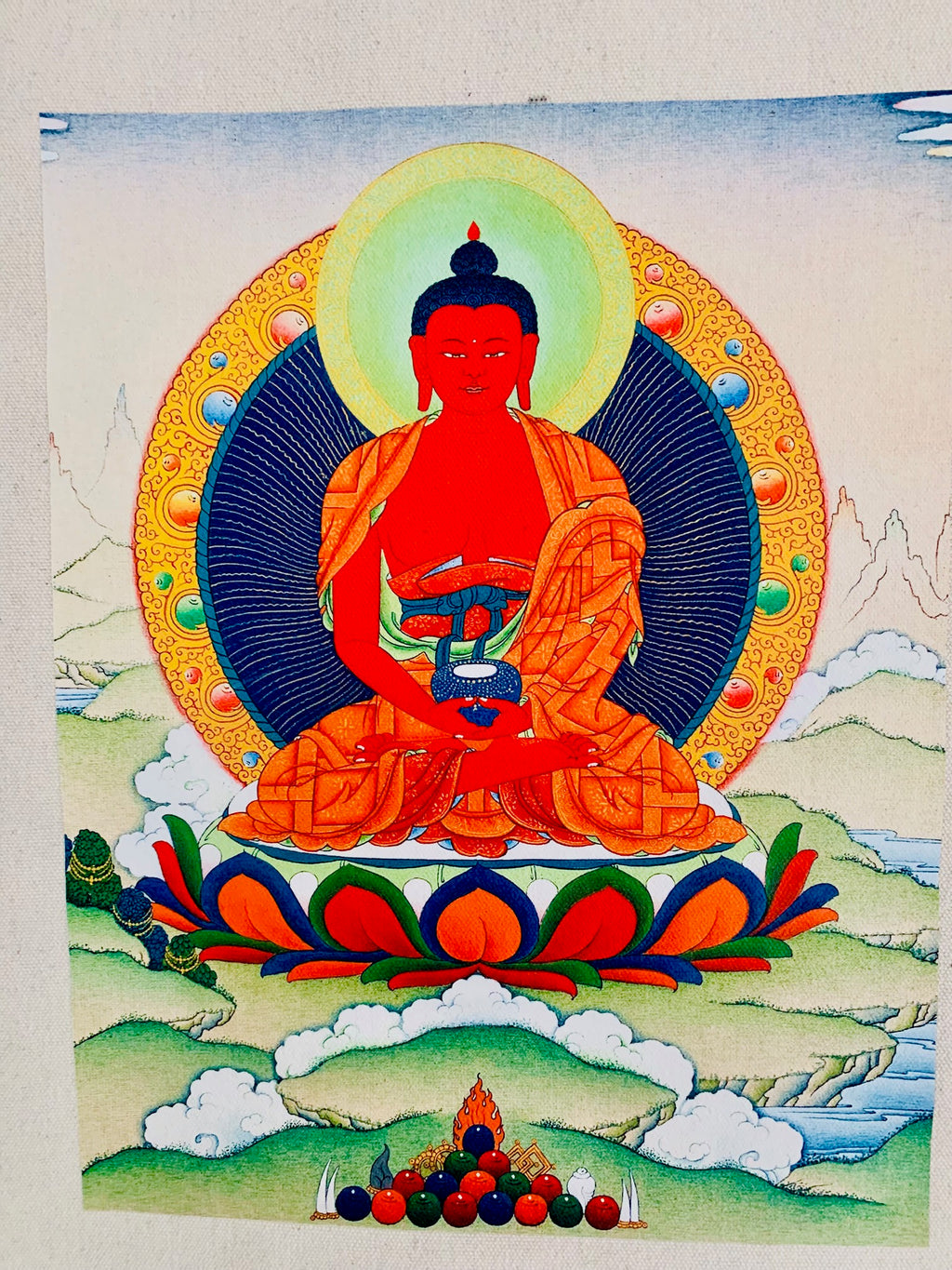 Thangka Canvas Buddha Amitabha