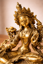 Statua di Tara in Ottone – Protezione e Armonia