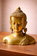 Busto di Buddha in Ottone