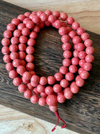 Mala Rosa Corallo – 108 Grani – Lunghezza 47 cm