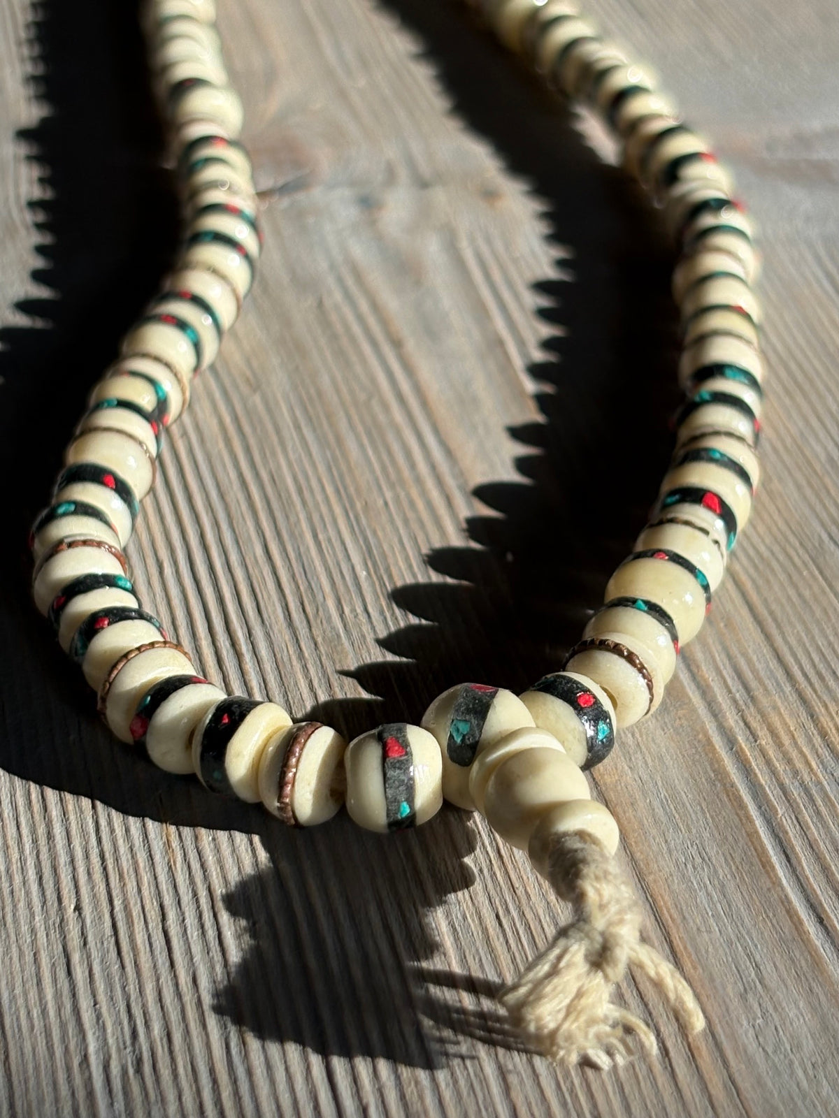 Mala Tibetana in Osso – 36 cm
