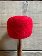 Percussore per campane tibetane con testa in feltro rosso – 30 cm
