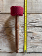 Percussore in legno con testa rigida rivestita – 6,5 cm