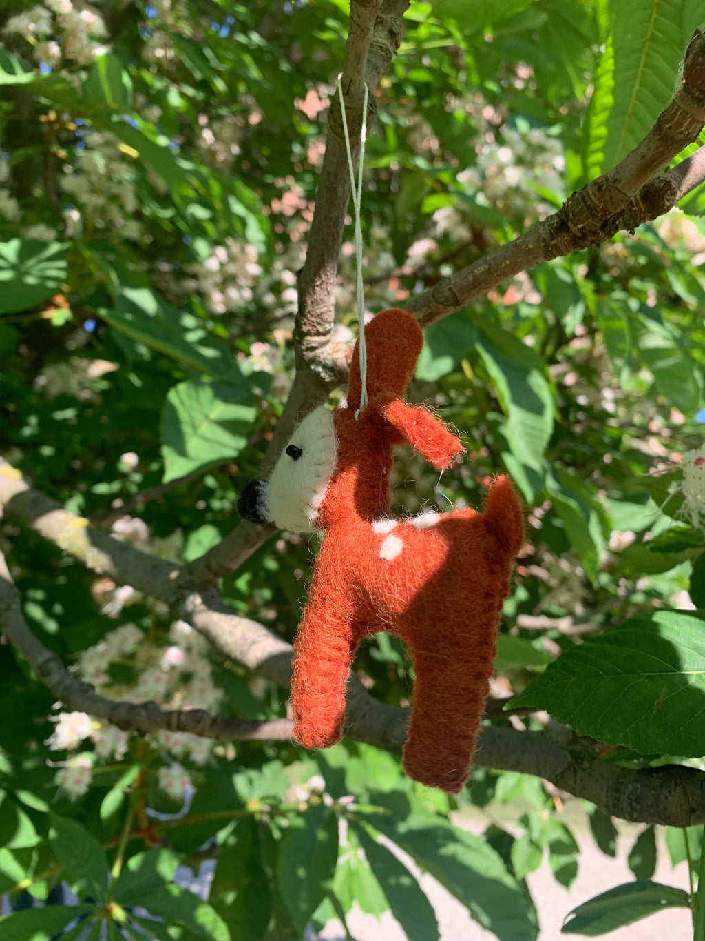 Pupazzo di Cervo in Feltro di Lana