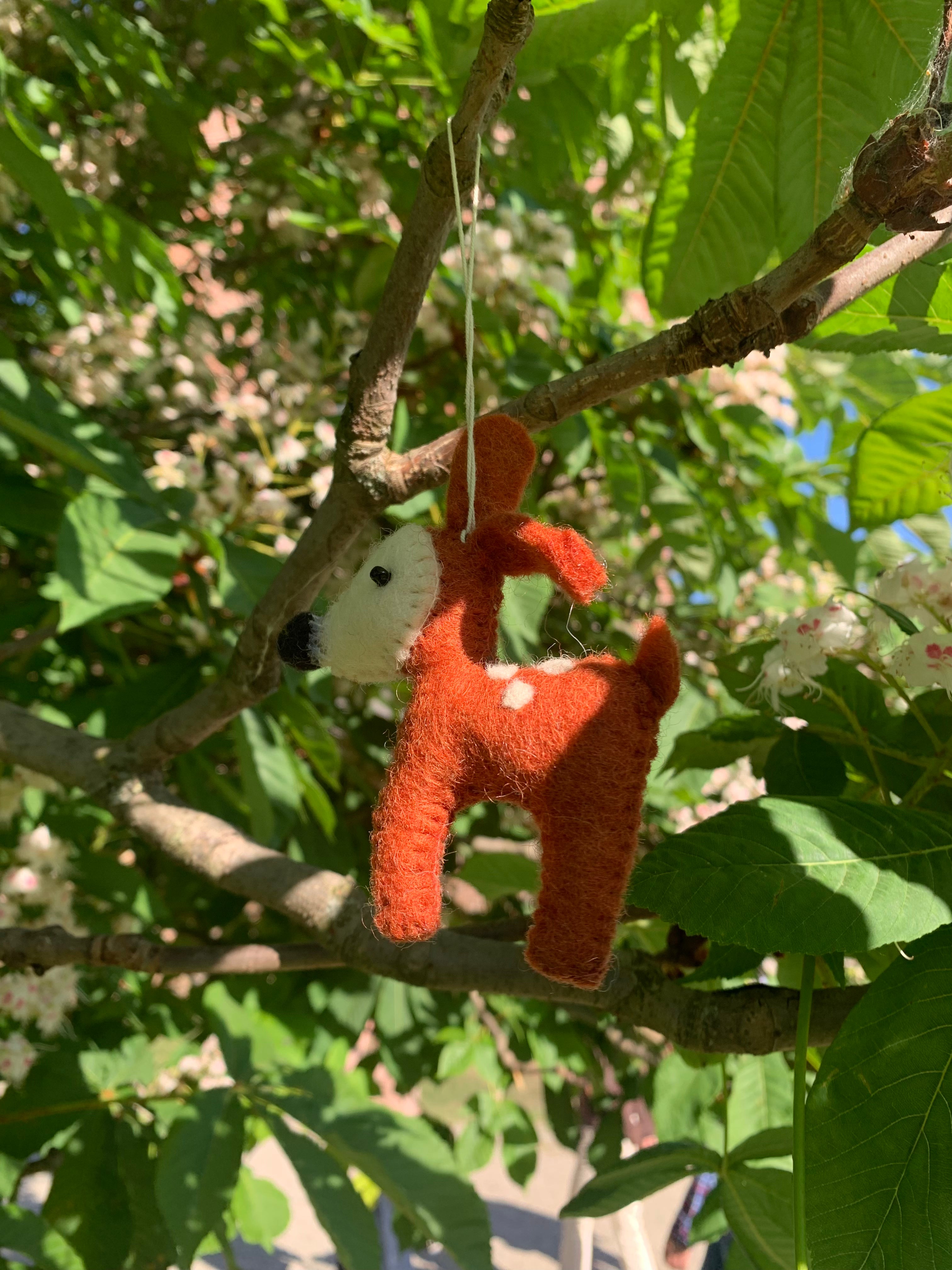 Pupazzo di Cervo in Feltro di Lana