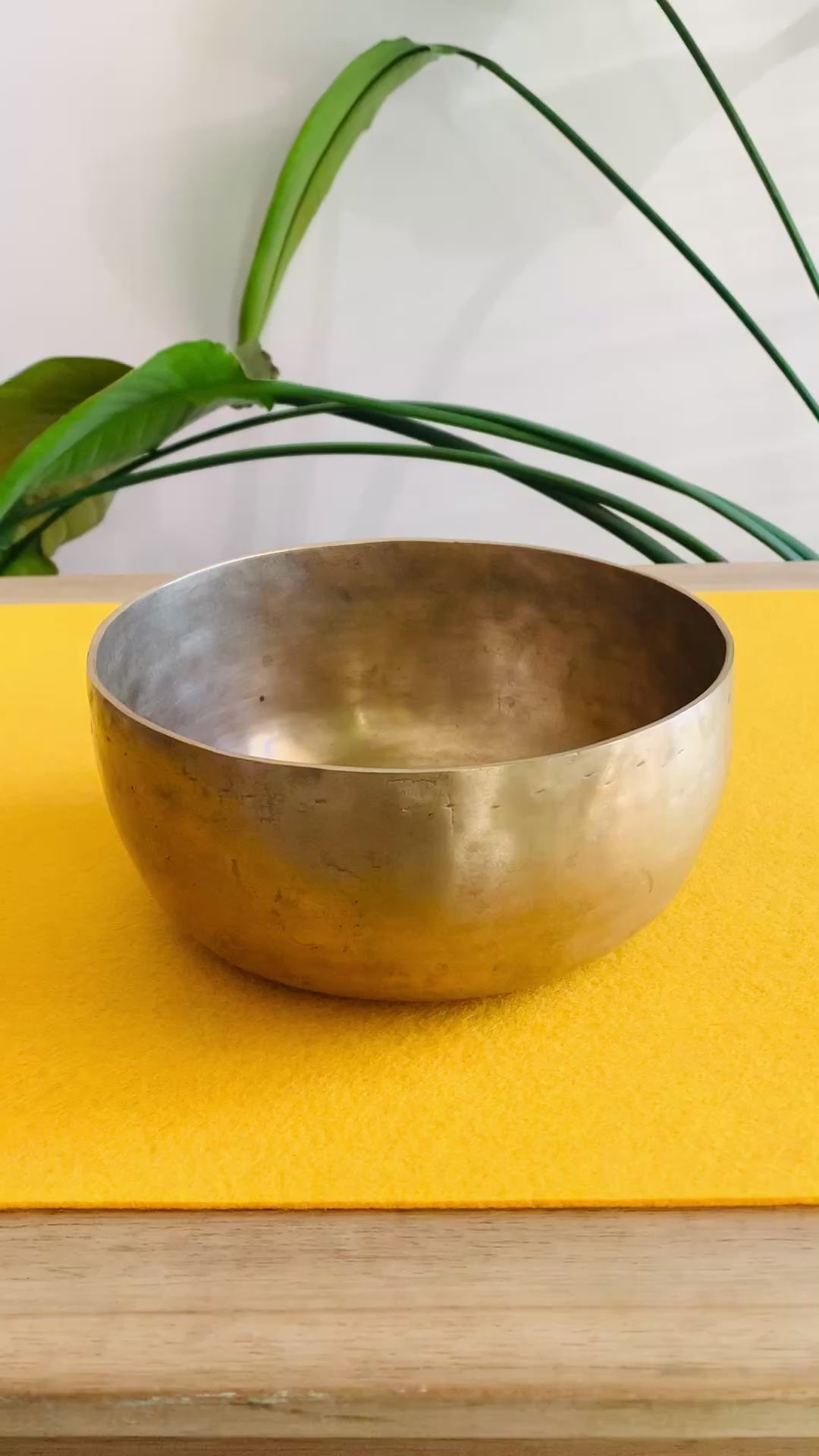 Campana Tibetana Thadobati antica Re# 155 Hz