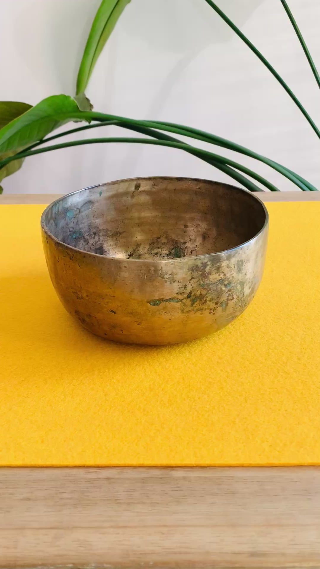 Campana Tibetana Thadobati antica Sol 198 Hz