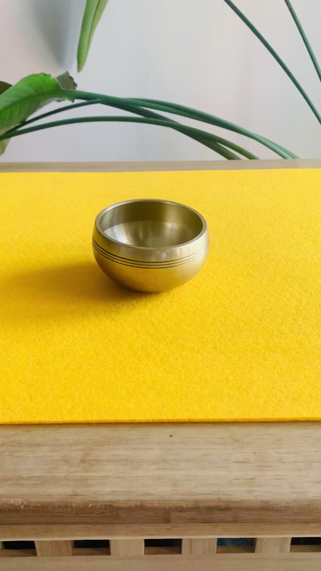 Campana Tibetana piccola pressata