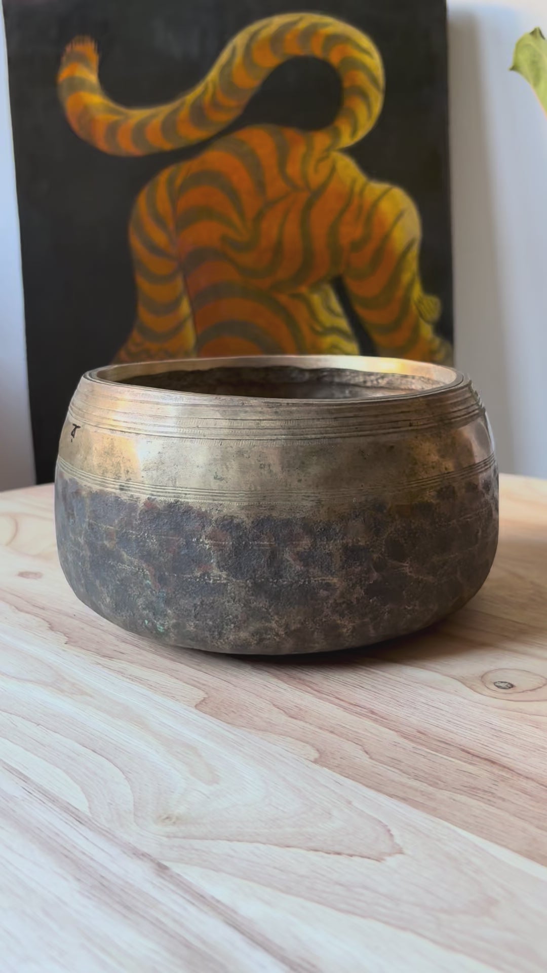 Campana Tibetana Mani Antica — Si4 496 Hz