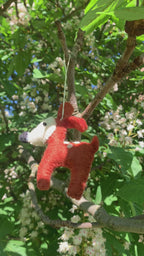Pupazzo di Cervo in Feltro di Lana