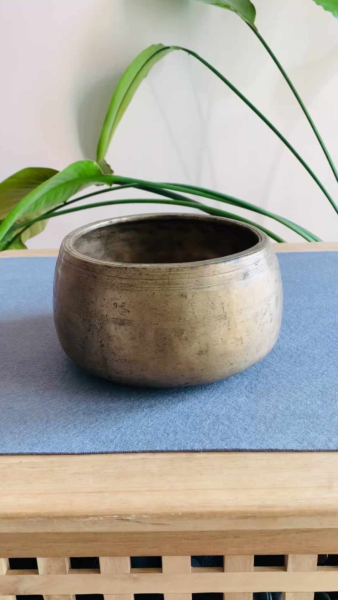 Campana Tibetana Mani  Re 285 Hz