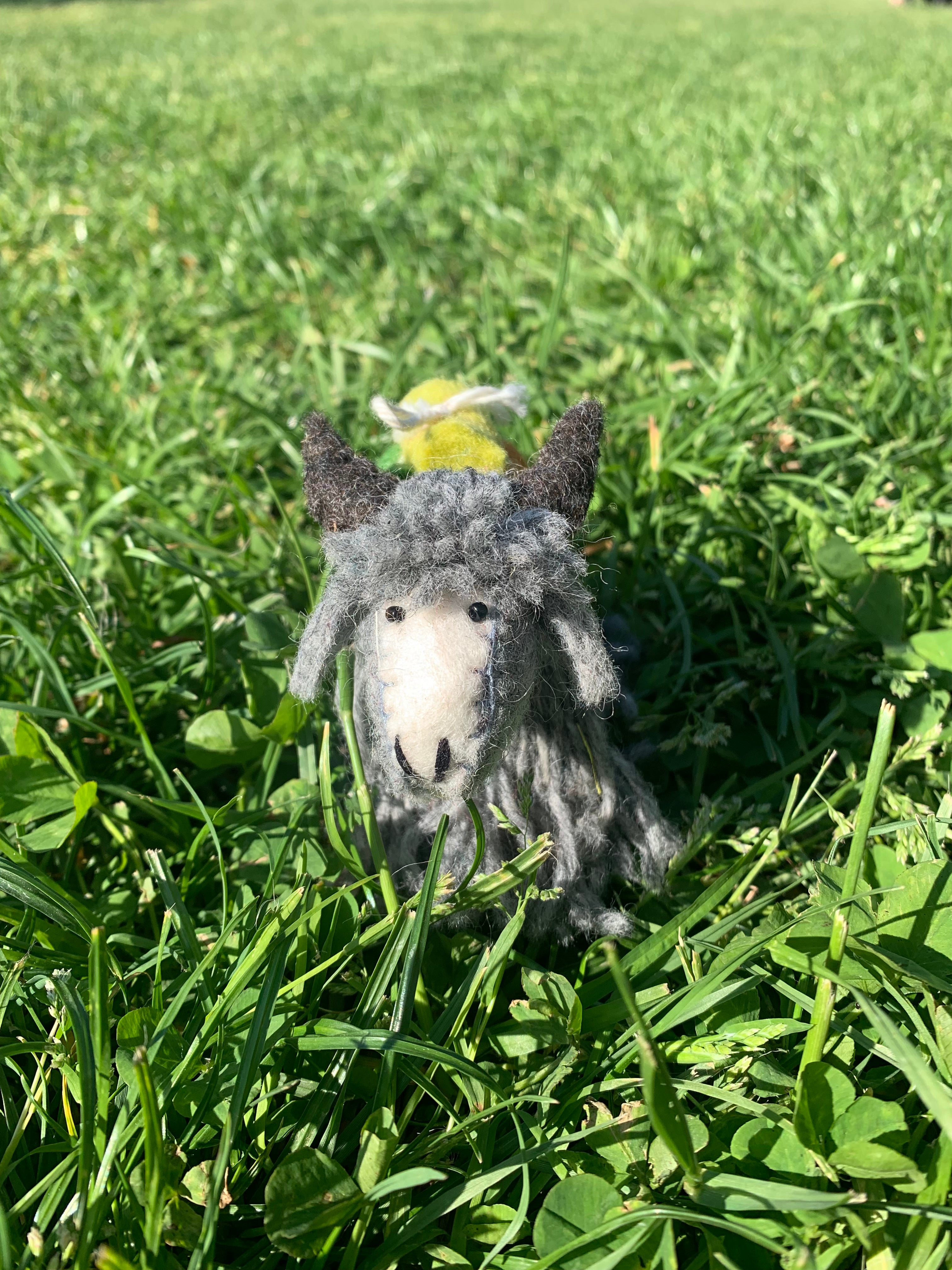 Pupazzo di Yak in Feltro di Lana